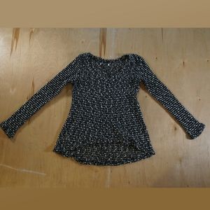 Black White XS Shimmery Knitted Sweater